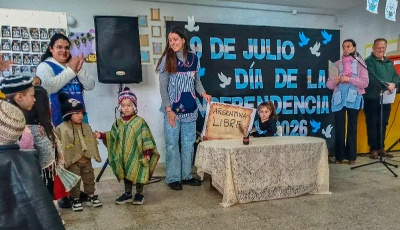 El Jardín Rayito de Sol fue sede de los festejos patrios en Valle Hermoso 