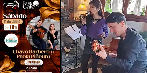 El ciclo Tango Café 2026: dúo Piñero-Cruz en The House