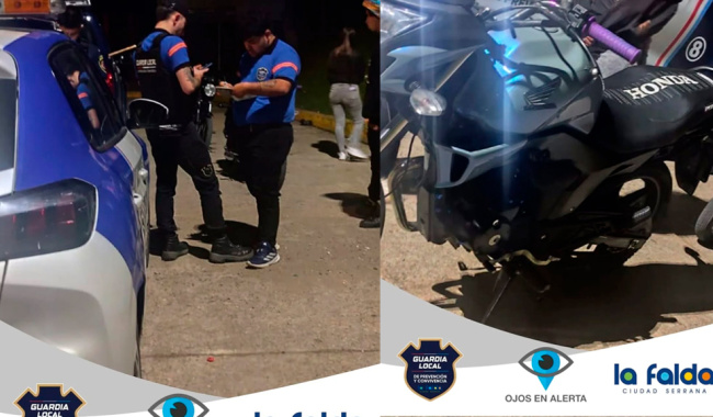 Dique de La Falda: secuestran motos por ruidos molestos y alcoholemia