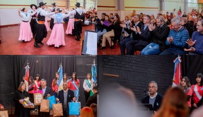 La Falda conmemoró el Día de la Independencia con un emotivo acto a cargo del IPEM 142