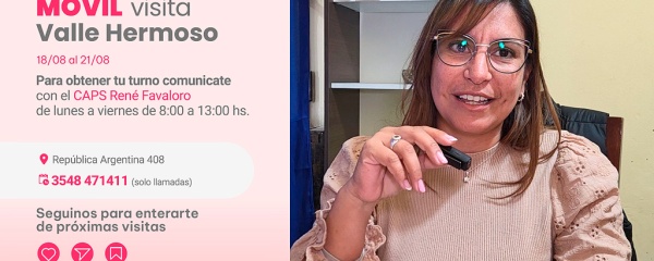 El Mamógrafo Móvil llega a Valle Hermoso con estudios gratuitos