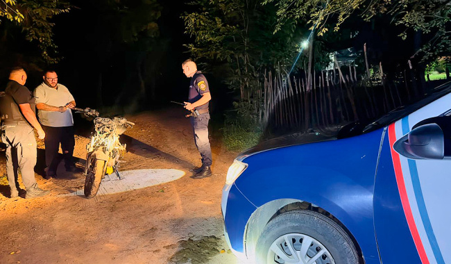 La Cumbre: Recuperan moto robada a orillas del río