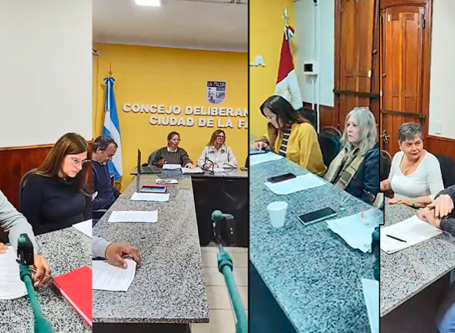 El Concejo faldense evaluó la venta de adoquines a Valle Hermoso  