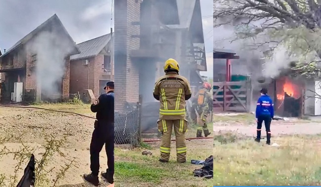 Incendio en un dúplex de Villa Edén: dos adolescentes resultaron ilesos