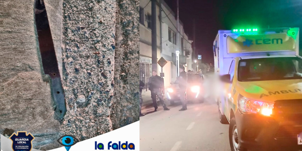 Guardia Local La Falda: un detenido por amenazas con arma blanca a transeúntes