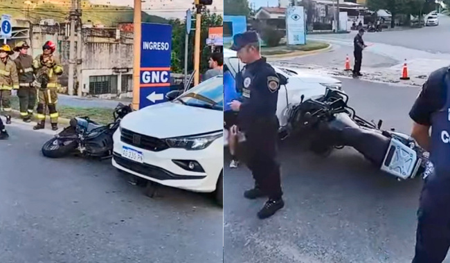 La Falda: un policía herido tras chocar durante una persecución