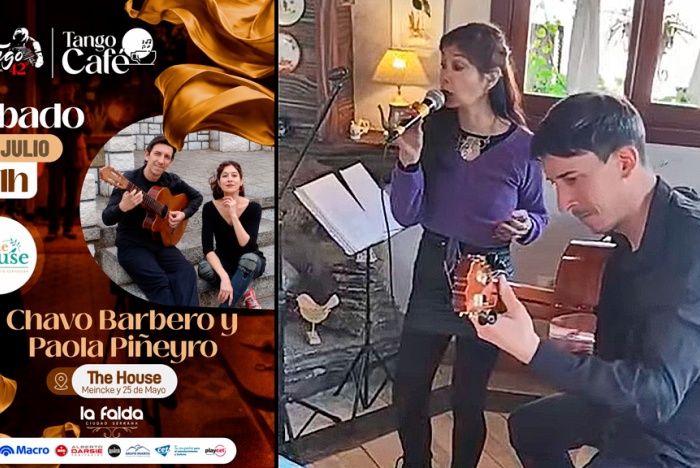 El ciclo Tango Café 2026: dúo Piñero-Cruz en The House