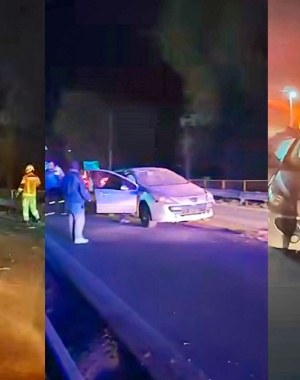 Huerta Grande: un automovilista chocó y debió ser hospitalizado 