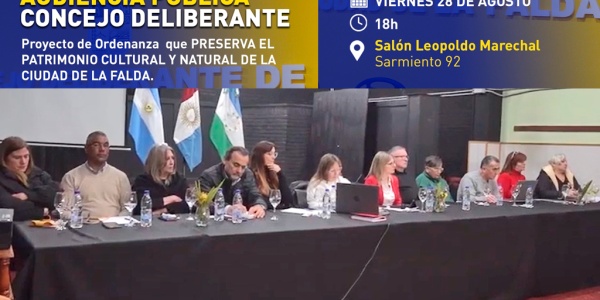 La Falda: retoman la audiencia pública por la ordenanza de patrimonio 