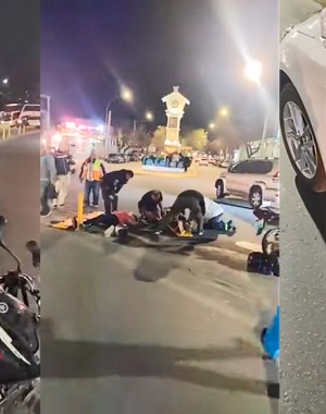 Investigan las causas de un siniestro vial en pleno centro de La Falda