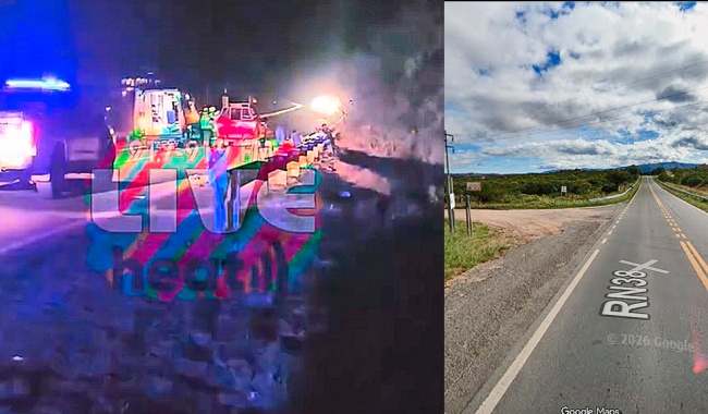 Capilla del Monte: un motociclista sufrió severas heridas tras un choque en Ruta 38 