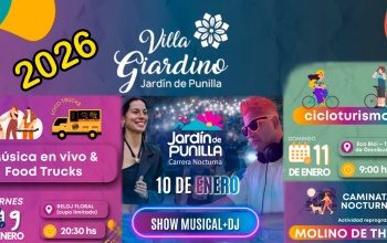 Villa Giardino: todo el calendario para este 09,10 y 11 de enero