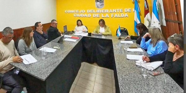 El Deliberante de La Falda trató expedientes sobre seguridad, patrimonio y proyectos locales