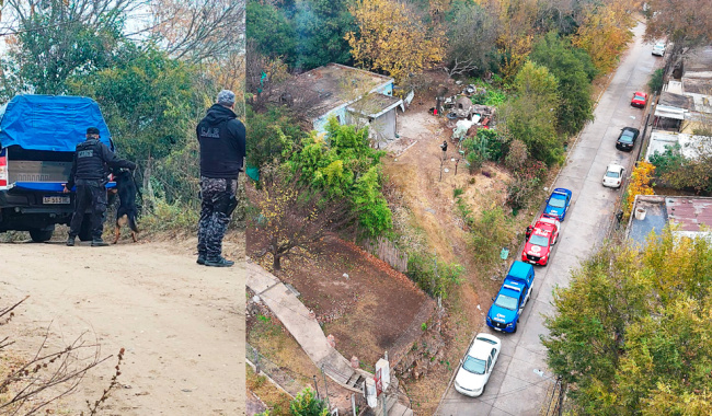 Misterio en La Falda: amplio operativo y rastrillaje con canes en barrio Molino de Oro