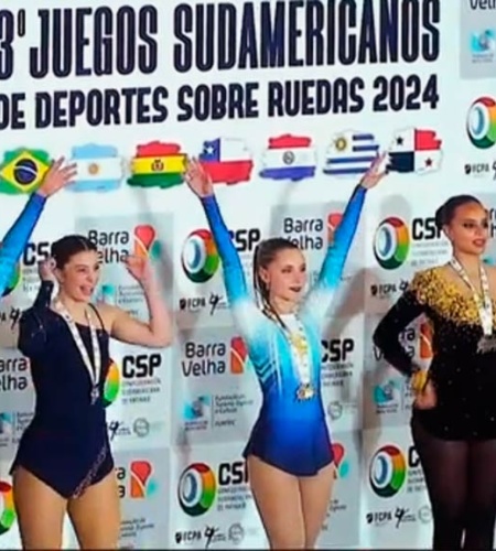 Faldense se consagró campeona del sudamericano de Patín Artístico