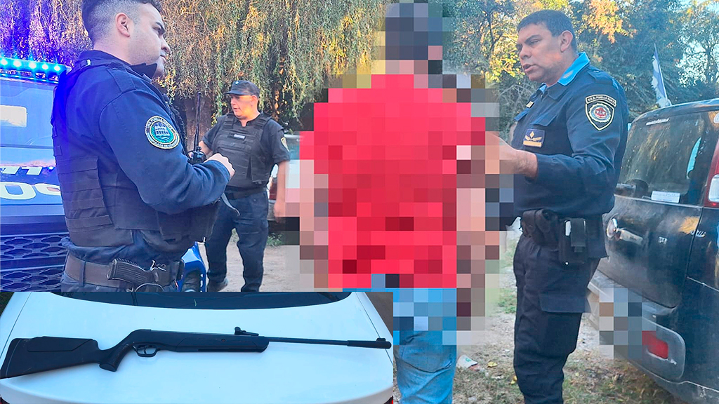 Valle Hermoso: detienen a un hombre tras amenazar a vecinos con un rifle