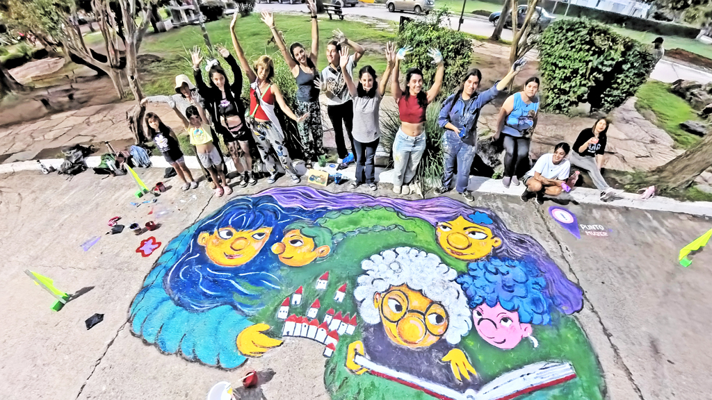 Villa Giardino: el arte como bandera en la "Muraleada" por el Mes de la Mujer