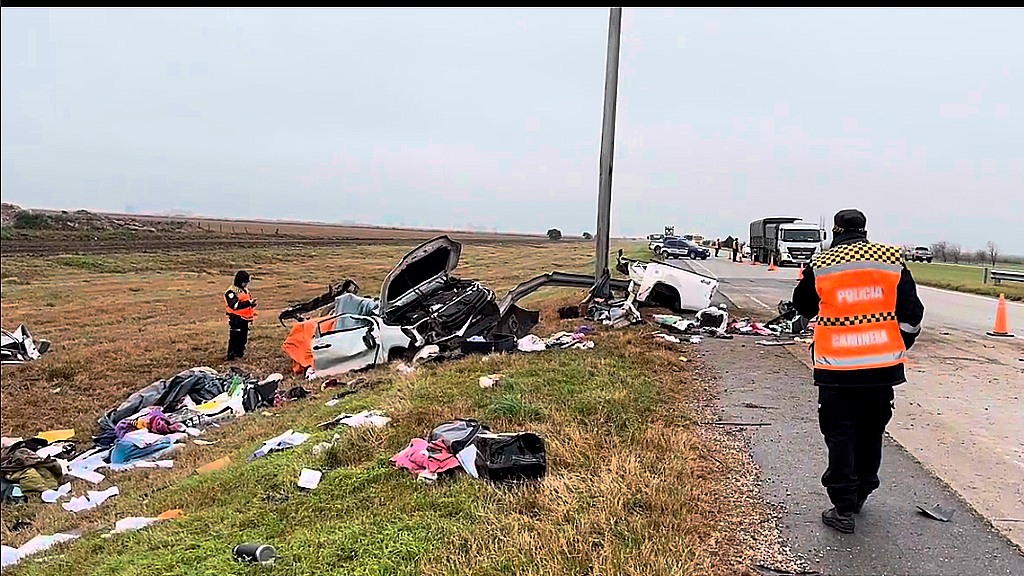 Tres muertos y un herido grave de Capilla del Monte tras un choque en la Autopista Córdoba-Rosario
