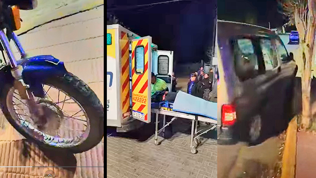 Fuerte siniestro vial en La Falda: Una motociclista resultó herida
