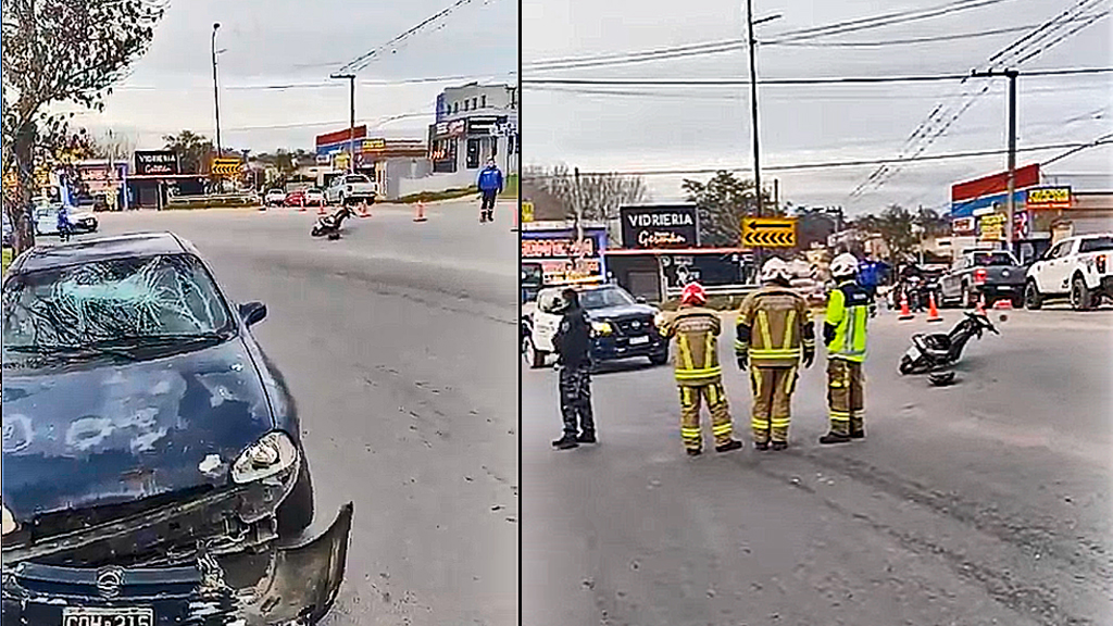 La Falda: el casco evitó una tragedia en la Curva de la Muerte 