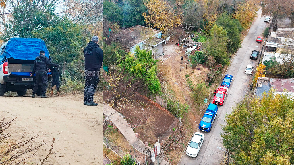 Misterio en La Falda: amplio operativo y rastrillaje con canes en barrio Molino de Oro