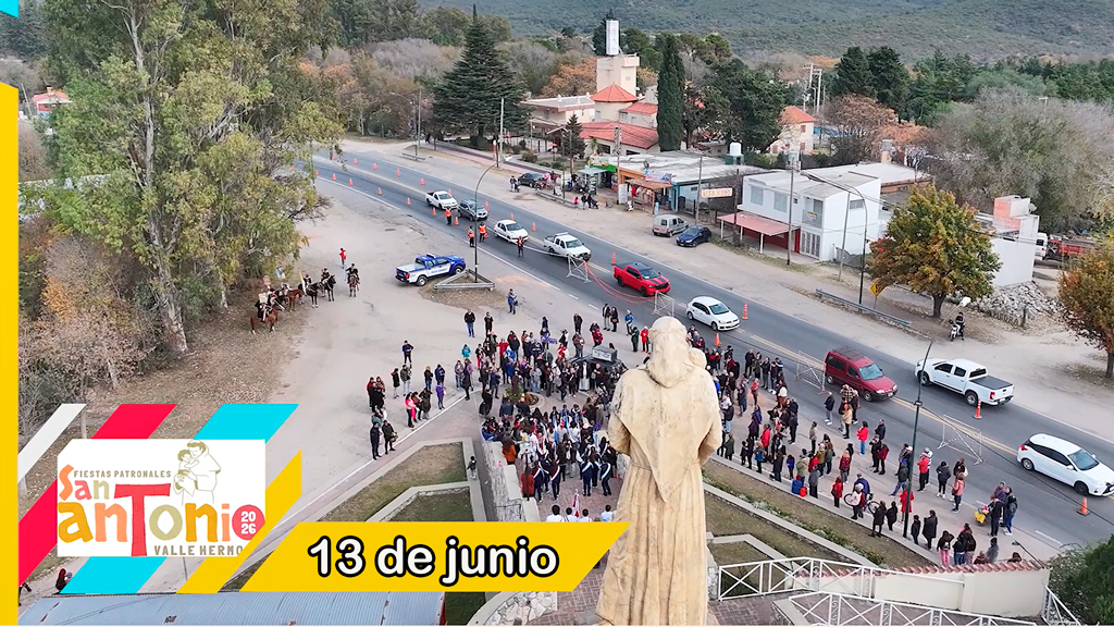 Valle Hermoso celebra sus Fiestas Patronales: Grilla artística y locro popular en el Polideportivo.
