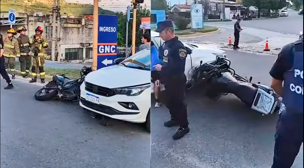 La Falda: un policía herido tras chocar durante una persecución