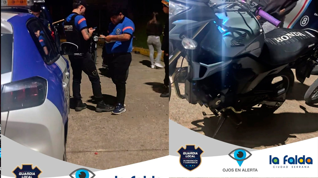 Dique de La Falda: secuestran motos por ruidos molestos y alcoholemia