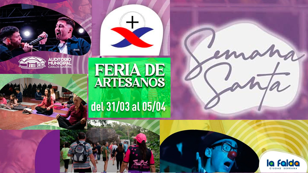 La Falda presenta una variada agenda para vivir la Semana Santa en movimiento