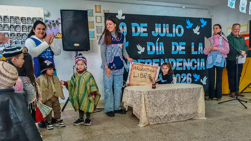 El Jardín Rayito de Sol fue sede de los festejos patrios en Valle Hermoso 