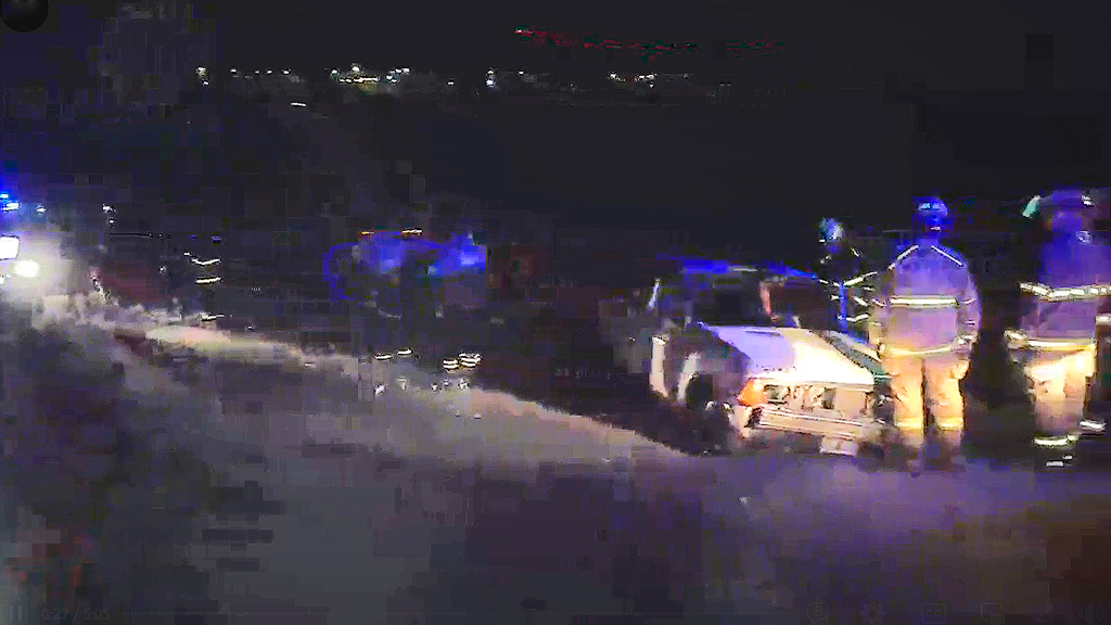 Accidente leve en cercanía del complejo 7 Cascadas