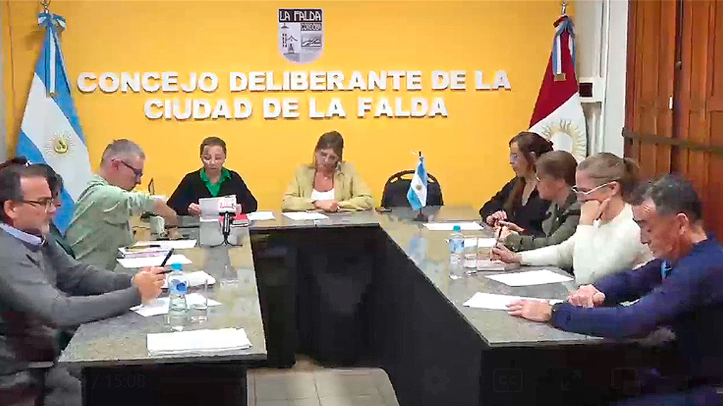Concejo Deliberante La Falda: sesión del 12 de marzo de 2025
