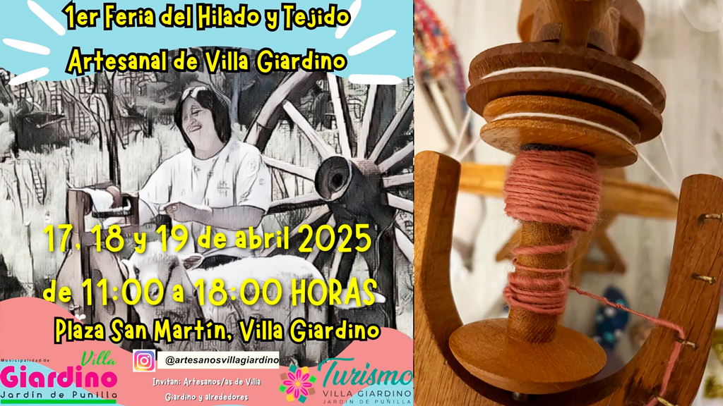 Giardino se prepara para la 1era Feria de Hilado y Tejido artesanal