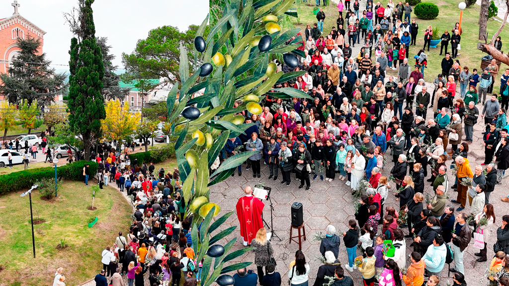 Celebración del Domingo de Ramos en el Santuario Santísimo Sacramento