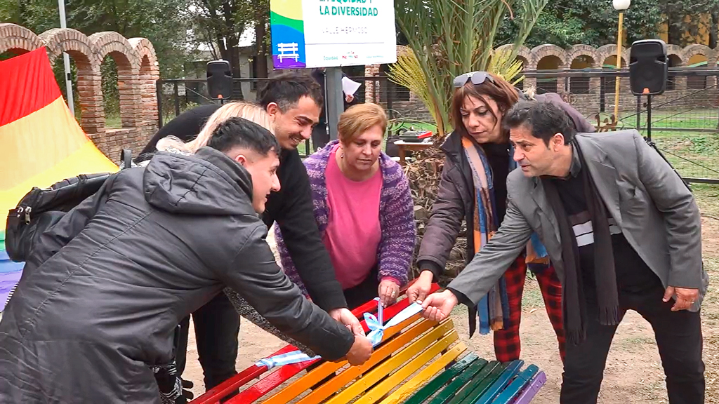 Valle Hermoso: puesta en valor la Plazoleta de la Equidad y de la Diversidad