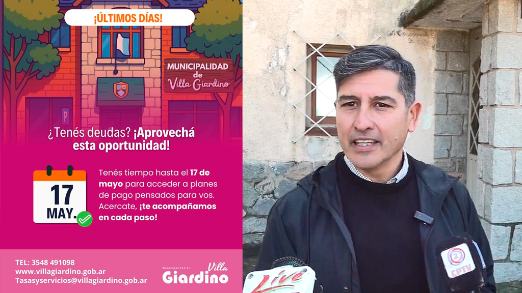 Giardino: planes para regularizar deudas municipales