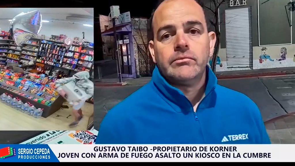 Asaltan un kiosco mano armada en La Cumbre