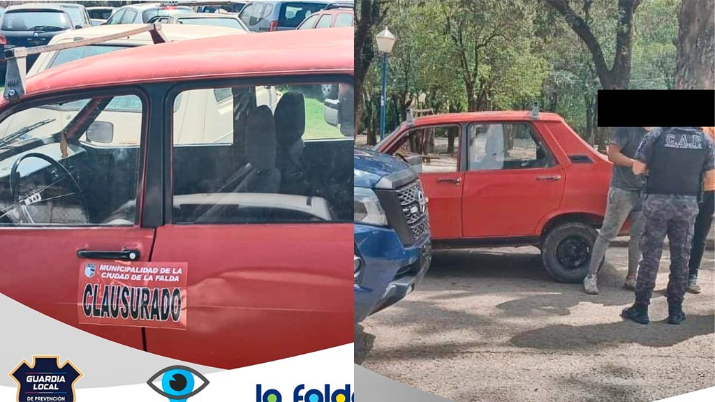 La Falda: Conductor ebrio y sin licencia colisionó y se dio a la fuga