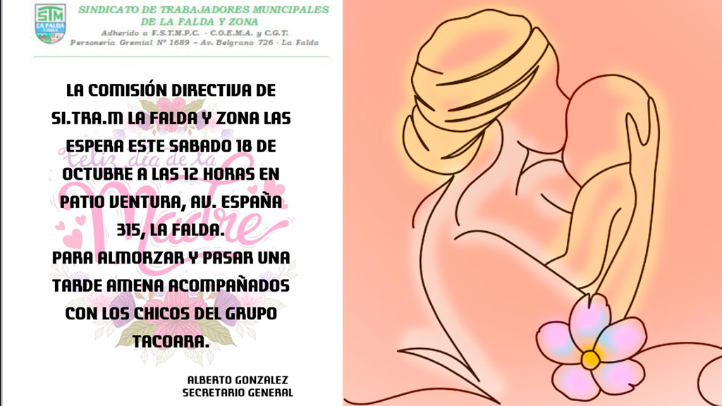 SITRAM: invitación al festejo del Día de la Madre