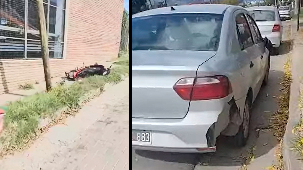 Una joven hospitalizada tras un choque en el límite entre La Falda y Huerta Grande 