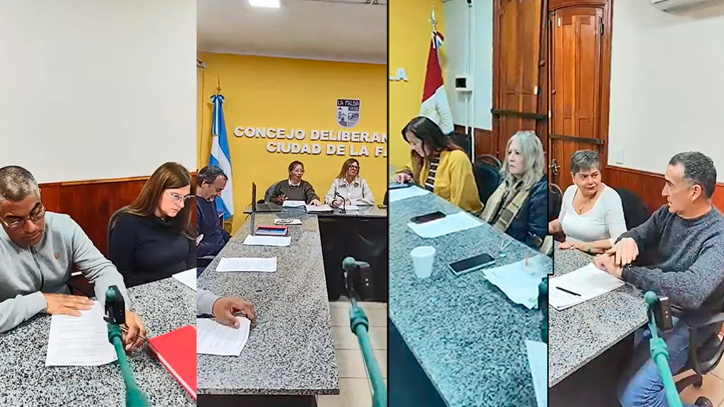 El Concejo faldense evaluó la venta de adoquines a Valle Hermoso  