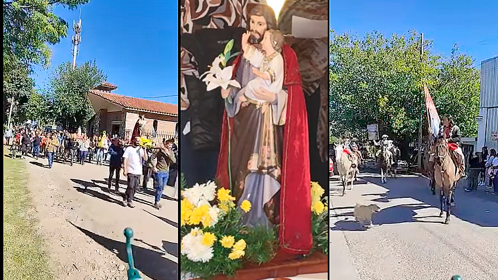 La comunidad de Valle Hermoso honró a San José Obrero en el Día del Trabajador 