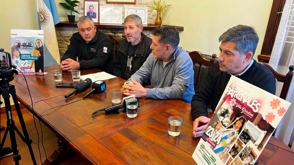 Anuncios sobre las Fiestas Patronales 2025 de Villa Giardino