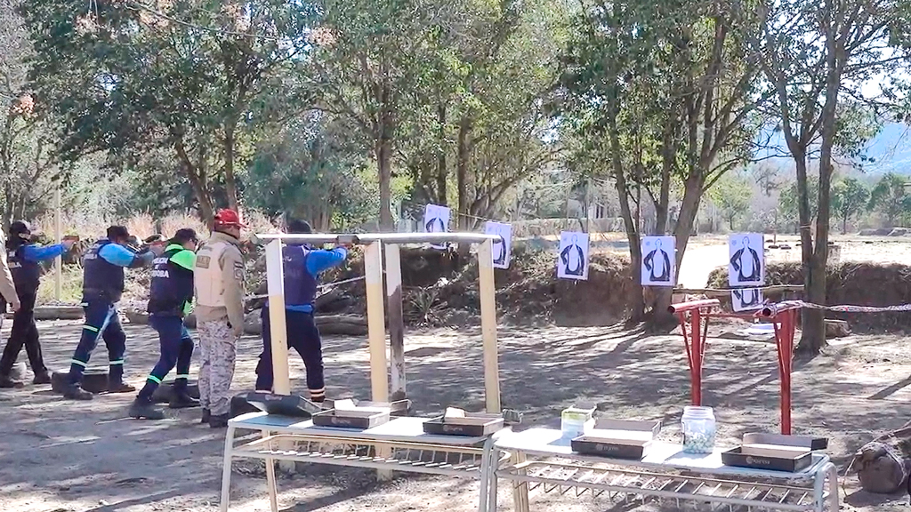 Finalizó el curso de armas menos letales para guardias urbanos