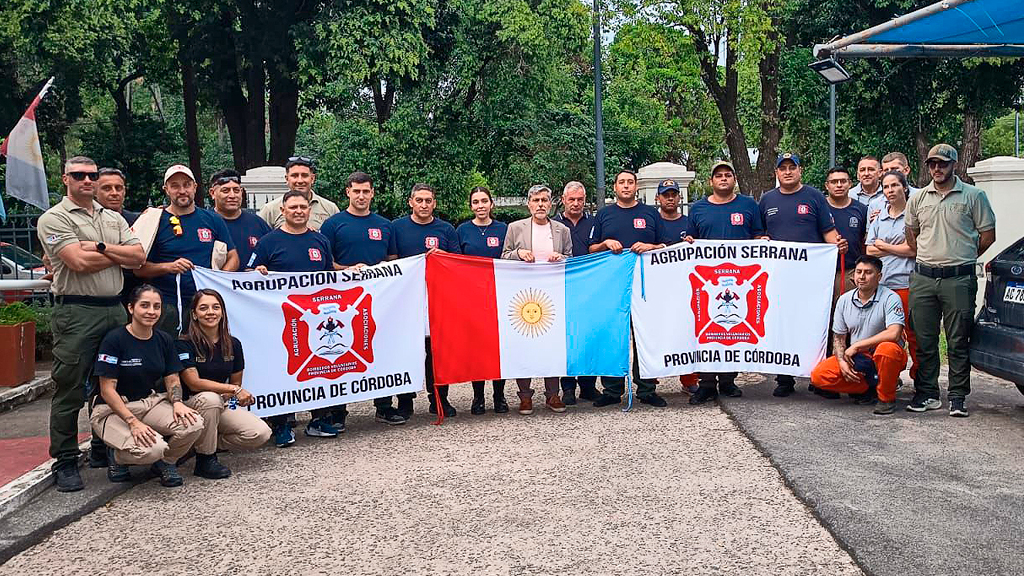 Córdoba envía el cuarto contingente de brigadistas a los incendios de la Patagonia