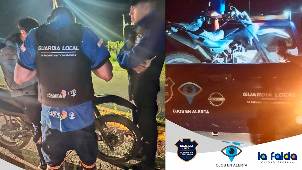 La Falda: secuestran una motocicleta por ruidos molestos en el dique