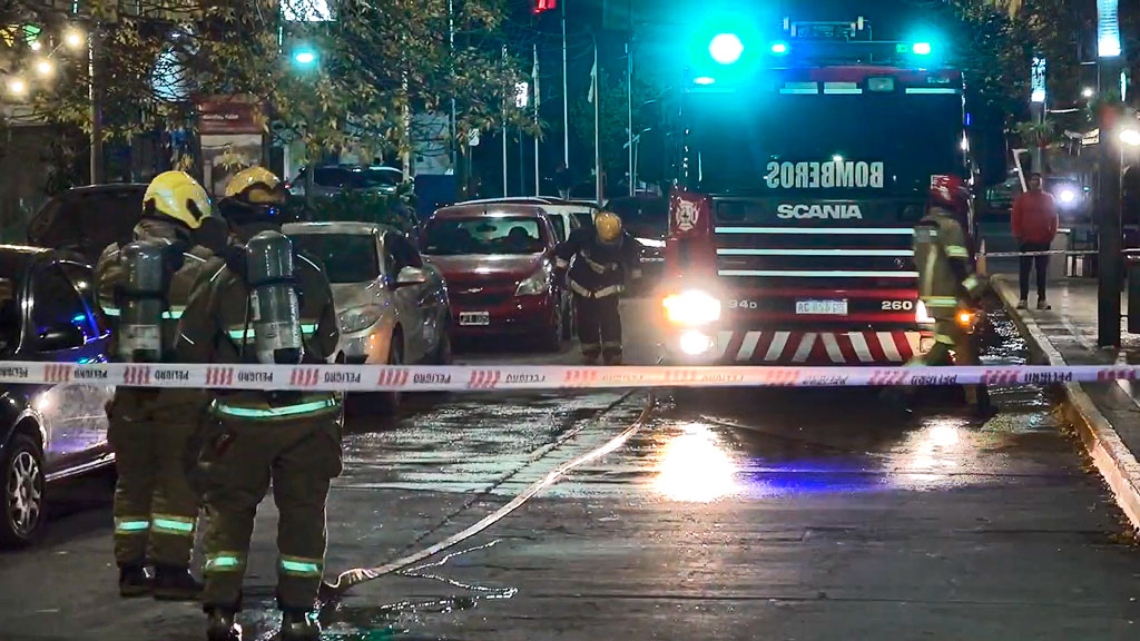 Operativo de bomberos por fuga de GNC