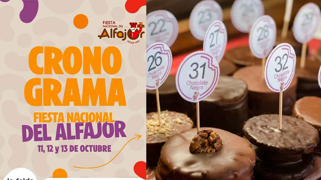 Cronograma de la Fiesta Nacional del Alfajor 2024