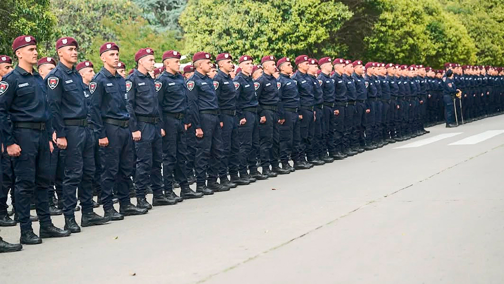 Bendición de uniformes de Aspirantes a Agentes de la Escuela de Suboficiales de Policía