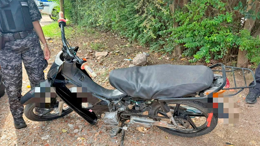  Valle Hermoso: recuperan una moto robada por un adolescente de 17 años 